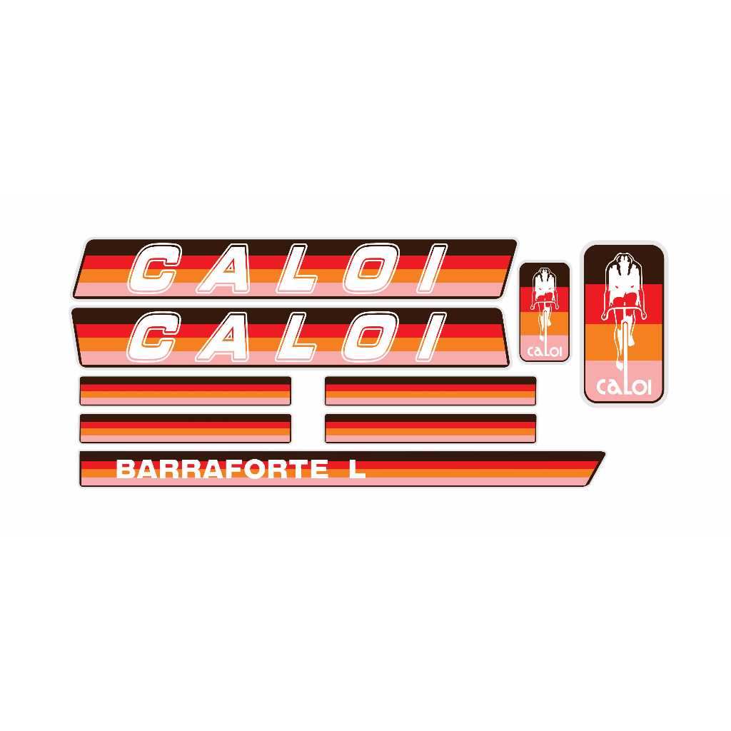 Adesivos Bicicleta Caloi Barra Forte L 1982 Vermelho
