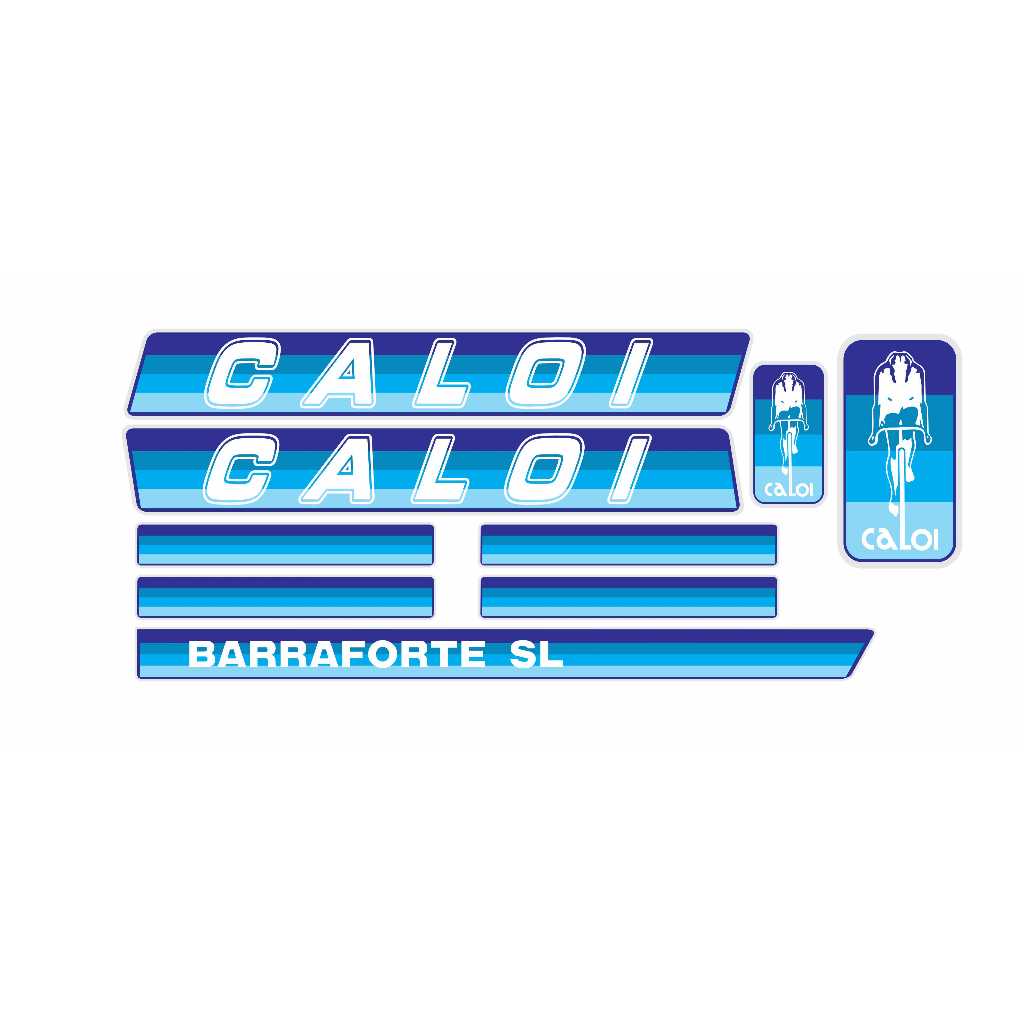 Adesivos Bicicleta Caloi Barra Forte SL 1982 Azul