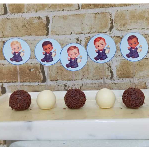 Tag - 24 -Topper para Docinhos  • Poderoso Chefinho Le Papel  • Lembrancinha Festa Infantil Personalizada ”Aniversário"r