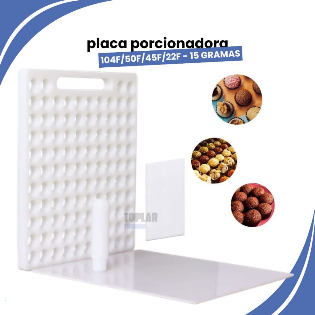 Placa Porcionadora De Doces Dosadora 15 Gramas Brigadeiro Confeitaria 104F 50F 45F 22F em Oferta na Shopee