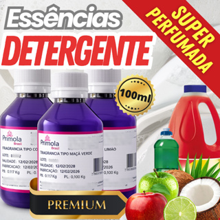 Essências concentradas para DETERGENTE LAVA LOUÇAS 100ml - Tipos Maçã, Limão, Coco, Capim Limão, Hidrossolúveis em Oferta na Shopee