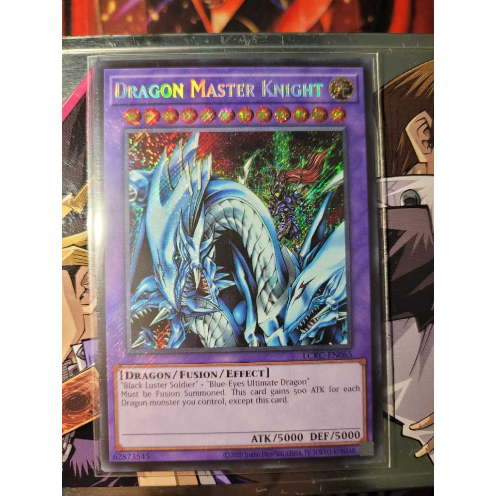 Dragon Master Knight / Supremo Cavaleiro Mestre dos Dragões. SECRET RARE. Yugioh. Original Konami.
