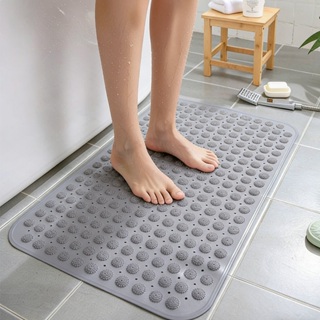 Tapete de Banho Antiderrapante com Ventosa e Pontos Texturizados - Antimofo, Massagem nos Pés e Drenagem Rápida 36x70cm em Oferta na Shopee