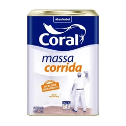 Massa Corrida Coral 20KG e 25Kg Alta Aderência, Facilidade de Aplicação e Lixamento