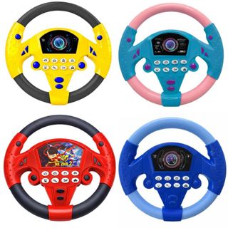 Brinquedo Volante Infantil Musical Com Som Ambulância Buzina Carro Policia Interativo