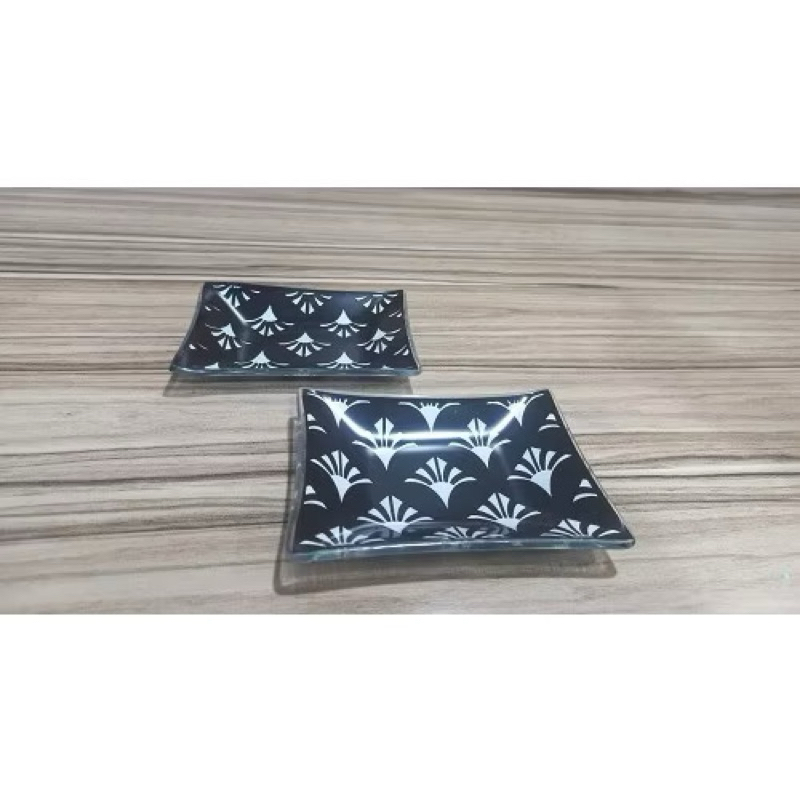 KIT COM 2 TRAVESSAS DE VIDRO RETANGULAR | TAM.: 12X8 CADA | PETISQUEIRA | CENTRO DE MESA | CASA E DECORAÇÃO | COZINHA