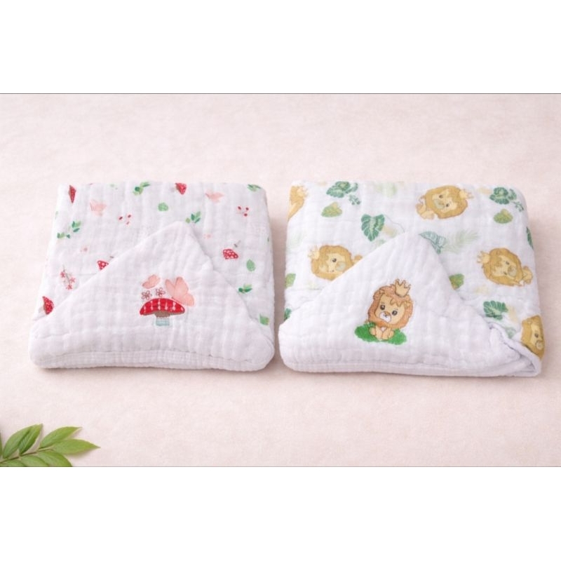 Toalha Fralda Bebê com Capuz Tripla Camada Algodão 85x85 em Oferta na Shopee