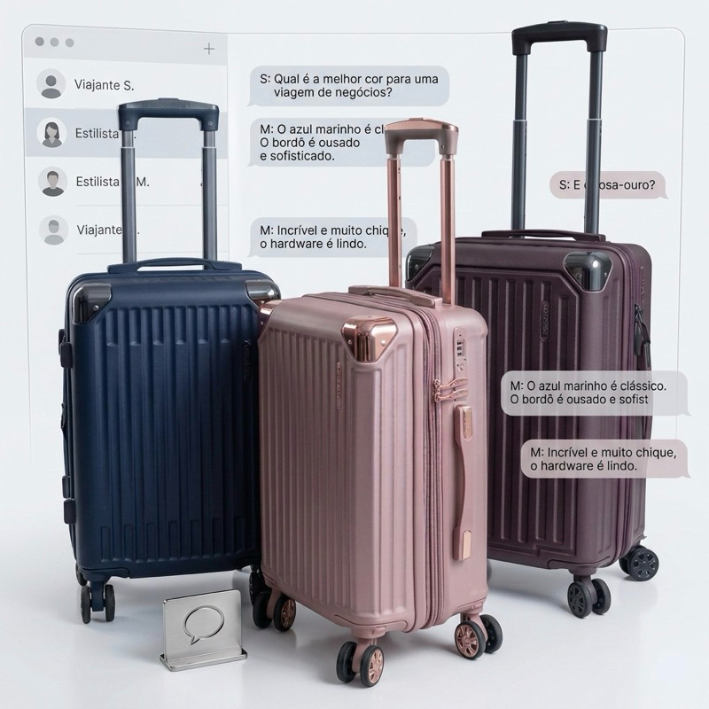 Mala de Bordo 10KG – Padrão ANAC | ABS Resistente | Rodas 360° DDD333