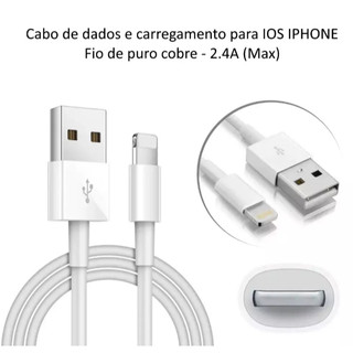 Cabo de Celular USB de Carregamento Rápido/Dados de 1m iPhone 7/8/X/XS/XR/11/12/13 PRO MAX