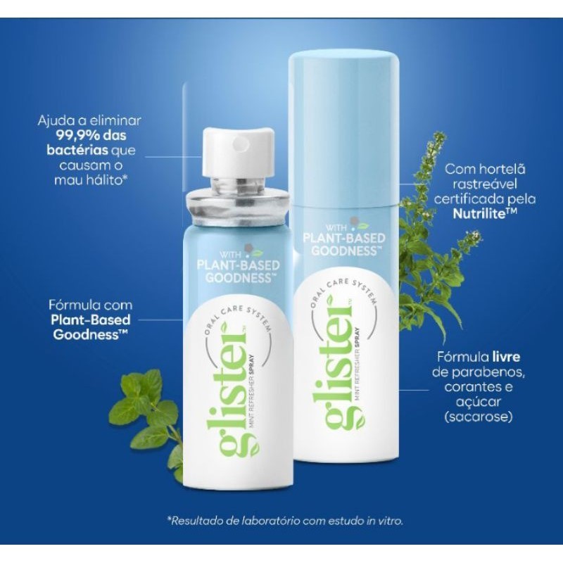 Spray Refrescante Bucal Menta Glister Amway