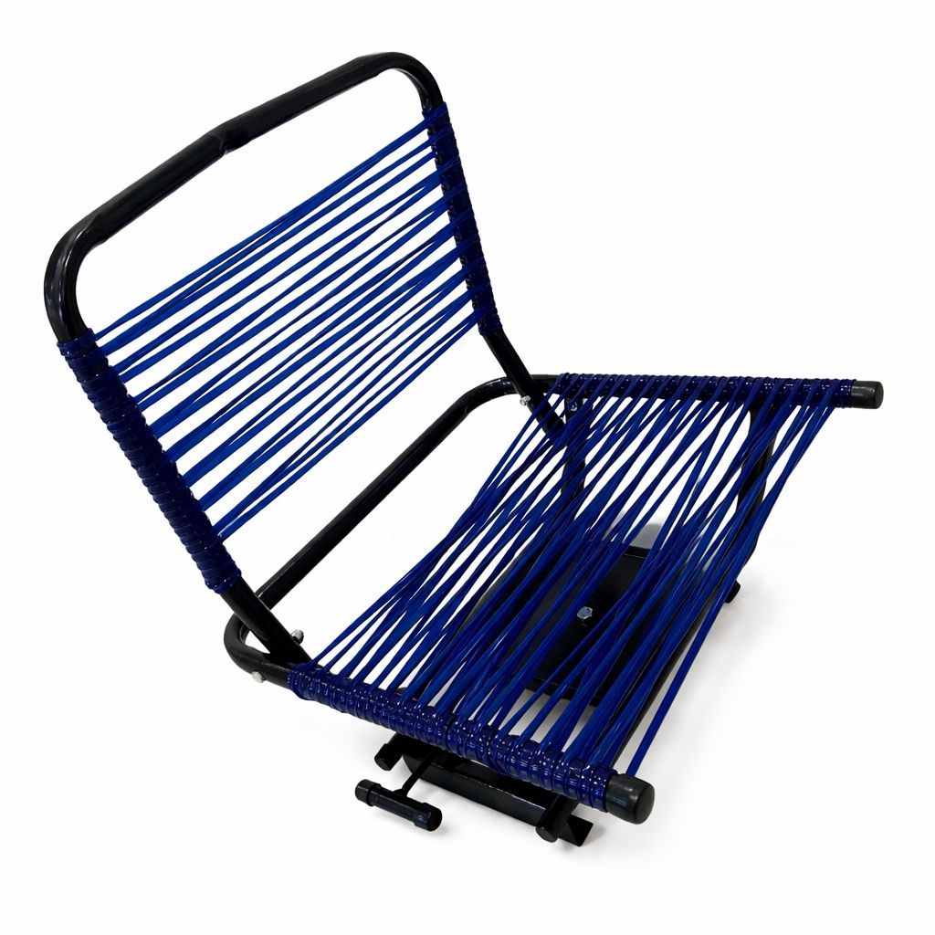 Cadeira para Barco com Assento e Encosto de Cordinha – Gira e Dobra Fácil