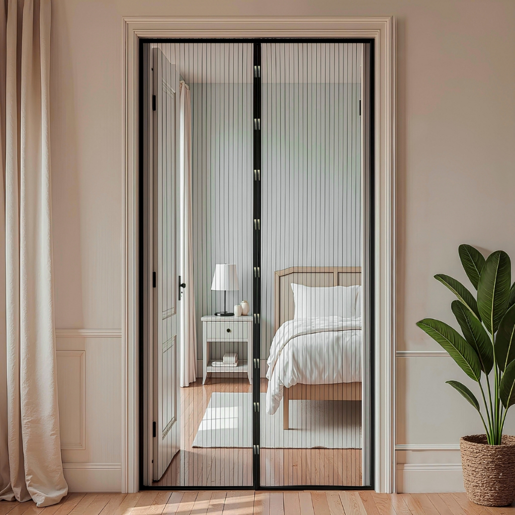 Tela Mosqueteira Magnética com Velcro para Janela 1,20m x 1,50m Contra Insetos Cor Preta