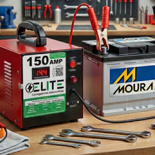 Carregador de bateria 12V 12Ah, Bivolt, Carga Lenta e Rápida, Display Digital, Automotivo em Oferta na Shopee