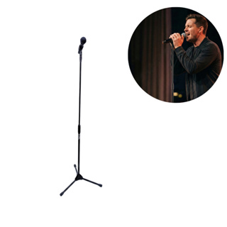 Pedestal de Microfone Clean Reto com Regulagem de altura de 1m a 1,60m em Oferta na Shopee