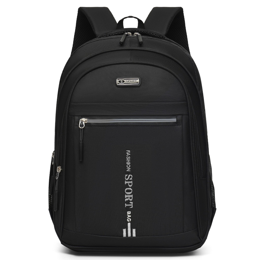Mochila Masculina Preta Reforçada Impermeável Grande Capacidade para Trabalho Viagem Escola e Uso Diário — R$ 38,99 em Shopee, 22% OFF