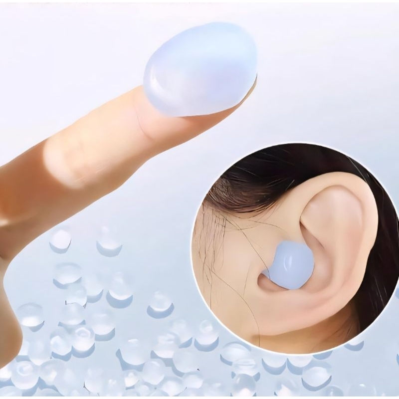 6 Unidades Tampão de Ouvido Protetor Auricular Antirruído Dormir Silicone Moldável Natação