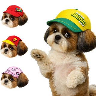 Boné para Cachorro e Gato Pequeno porte com regulagem em Oferta na Shopee