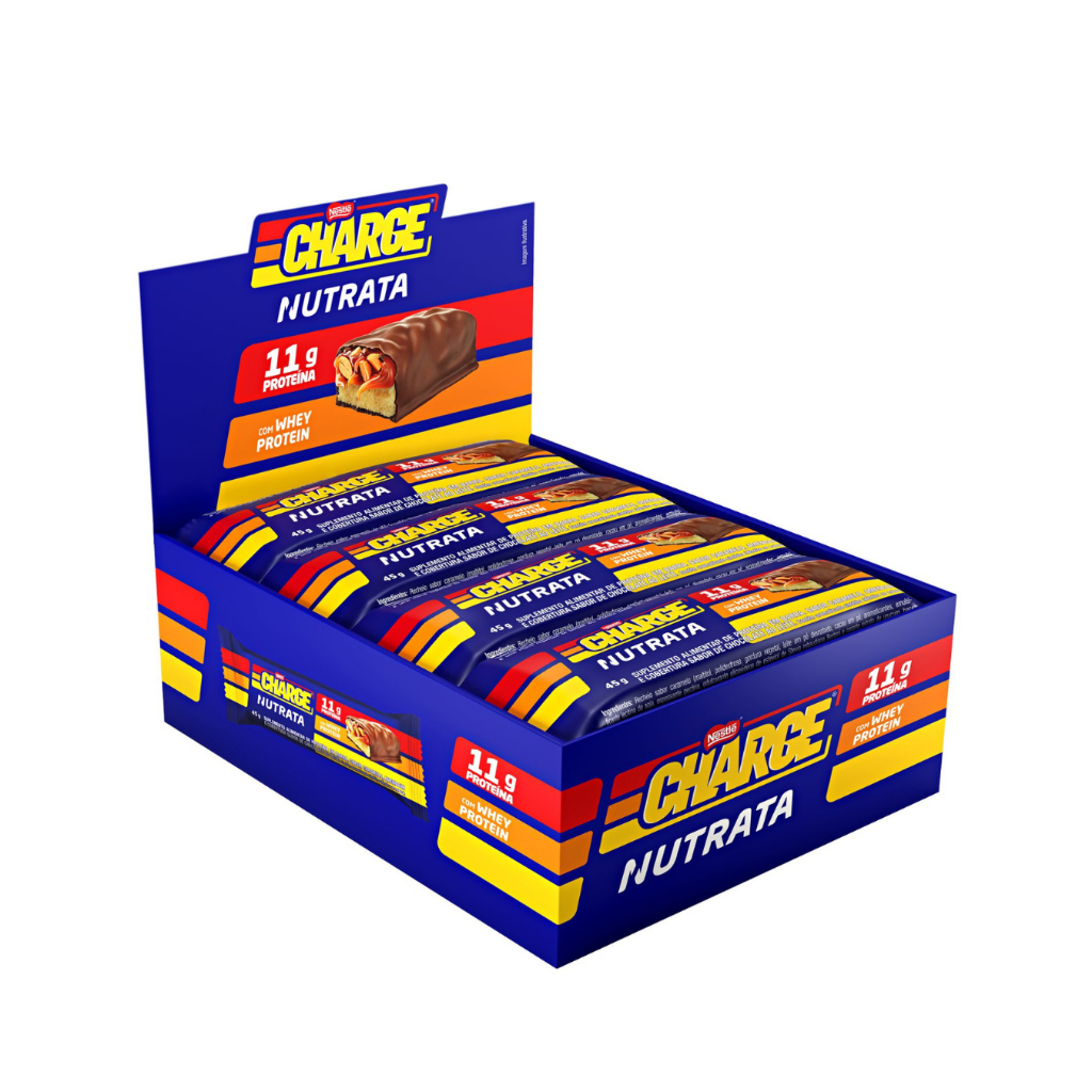Barra De Proteína Display 12x45g Charge Nestlé Nutrata em Oferta na Shopee