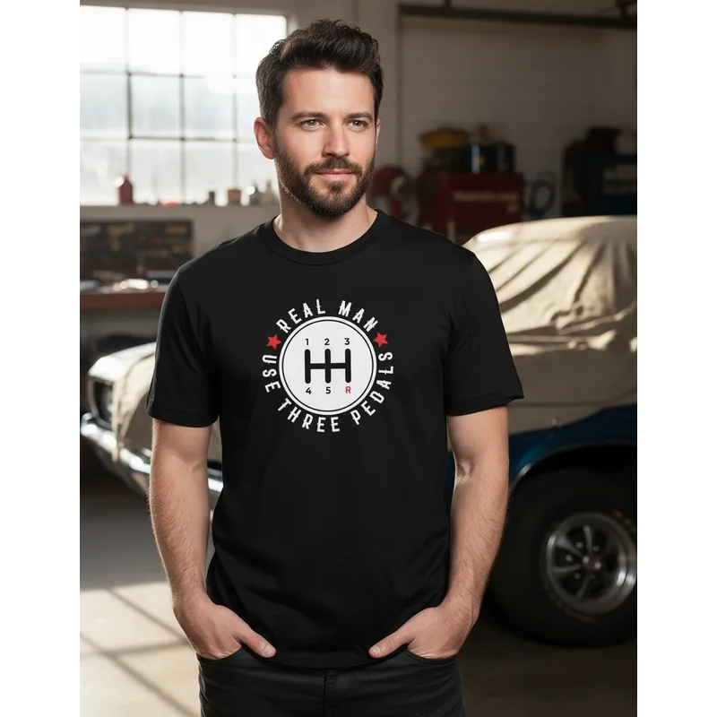 Camiseta Camisa Real Men Carros Antigos Câmbio Manual Presente Fusca Opala Brasilia Kombi Marcha