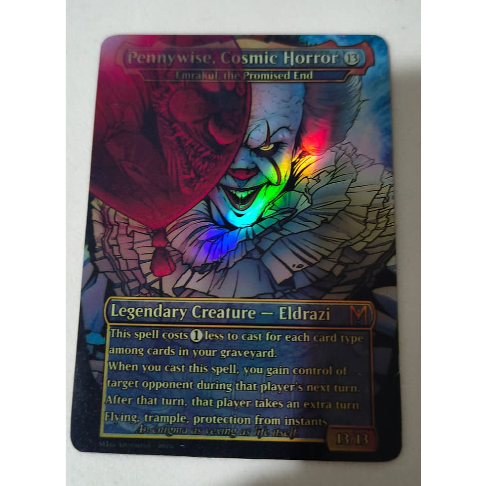 Card Pennywise Cosmic Horror Foil | Proxy MTG Emrakul, the Promised End | Carta Customizada Magic