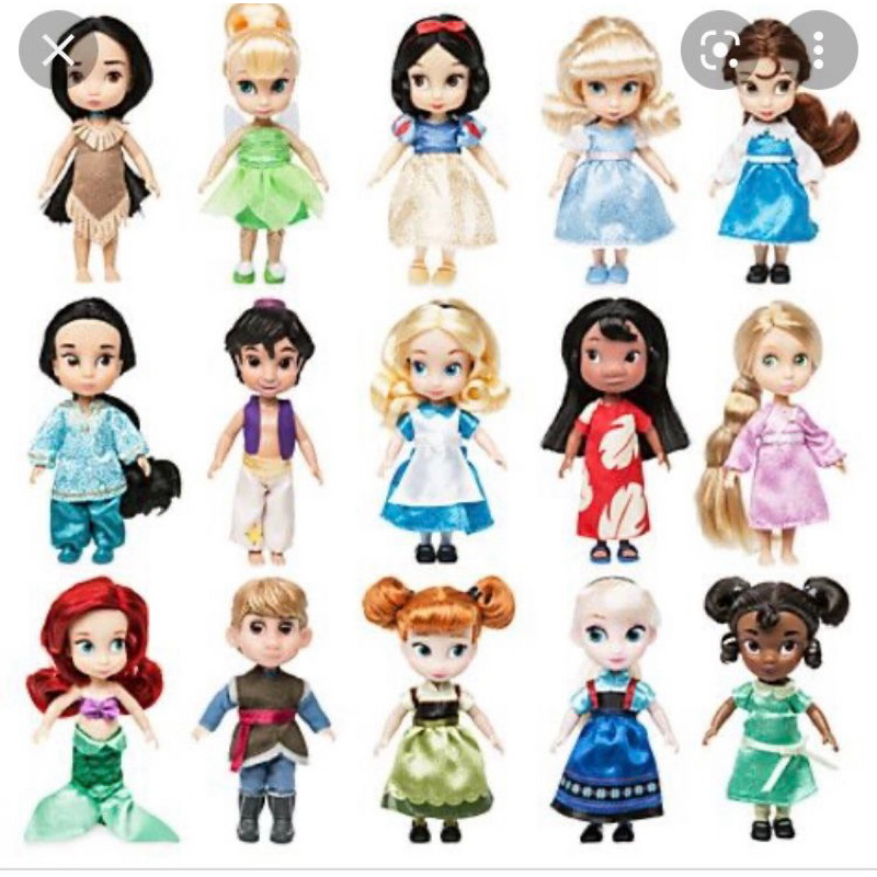 Bonecas Mini Animators Caixa Lilo Vermelha originais Disney Store (51-15)