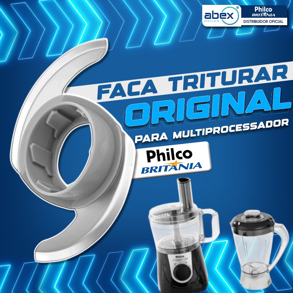 Faca Para Triturar Para Multiprocessador De Alimentos Philco Britânia All In One 003660 Original