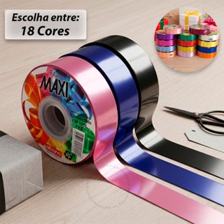 Fita Plástica Decorativa Lisa Maxi Albano Select 32mm x 50m Laço Presente Decoração Embalagem em Oferta na Shopee