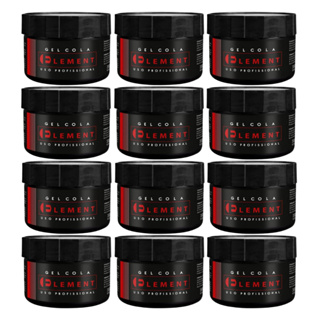 Kit 12 Gel cola fixador de cabelo Element 300gr em Oferta na Shopee