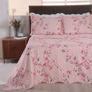 Kit Colcha Cobre Leito Solteiro Casal Queen King Estampado Dupla Face Percal 150 Fios Aba Americana em Oferta na Shopee