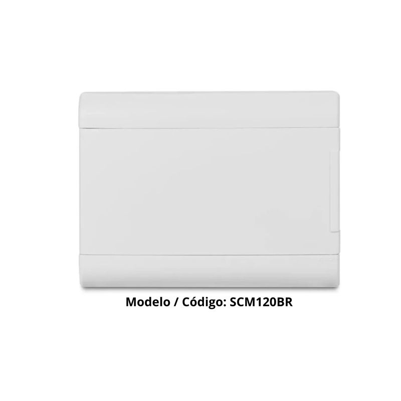 Tampa + Moldura Original Steck SCM120BR – Porta para Quadro de Distribuição