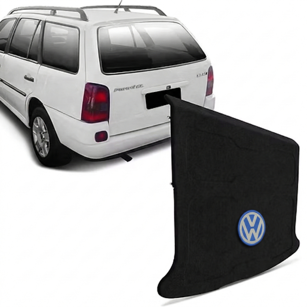 Tampão Bagagito Parati G2/G3/G4 1996-2013 Articulado Carpete Grafite Preto Cinza Claro Furação 6x9