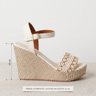 Sandália Anabela Meia Pata Feminina Confort Estilo Elegante em Oferta na Shopee