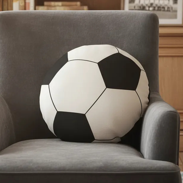 Almofada Decorativa Bola De Futebol Decoração Copa Do Mundo 2026