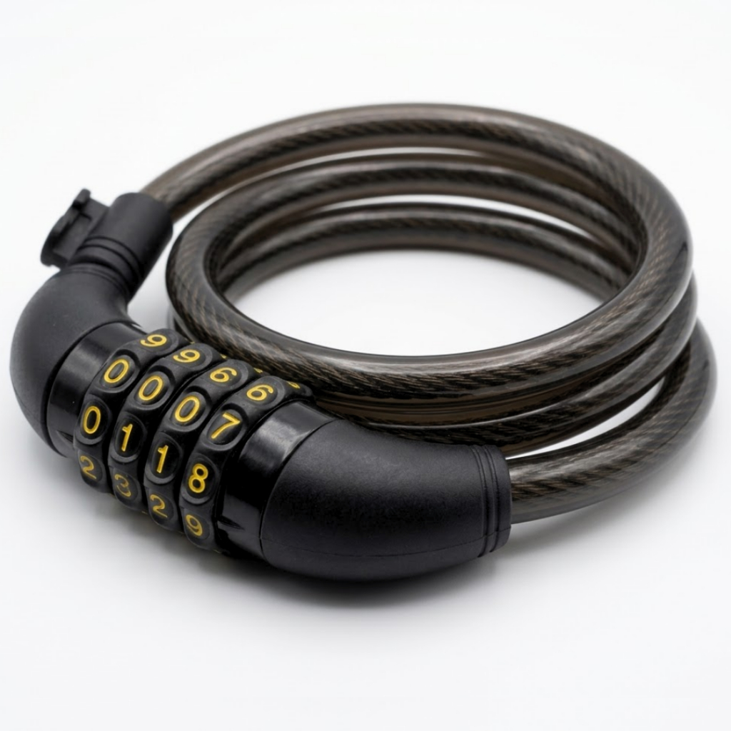 Cadeado Reforçado Cabo Aço 1 Metro x 12mm Com Senha Numérica para Bicicleta Bike Onmoove em Oferta na Shopee