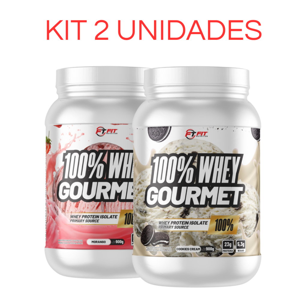 Kit 2 Whey Protein 100% Concentrado 900g cada - Suplemento Alimentar em Oferta na Shopee