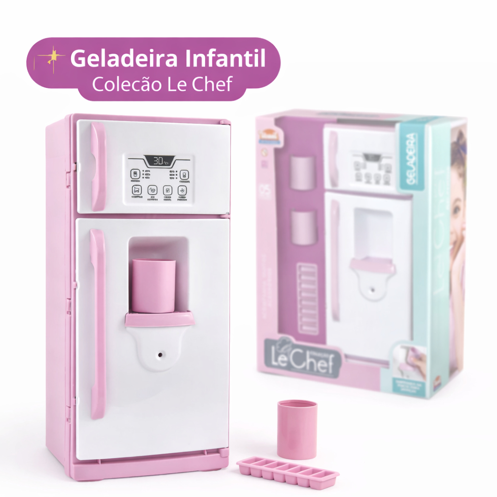 Geladeira Infantil Le Chef Usual Brinquedos Cozinha Infantil