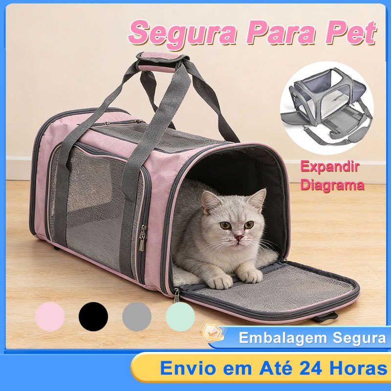 Bolsa Transporte Cães E Gatos Mochila Avião Viagem Mala em Oferta na Shopee