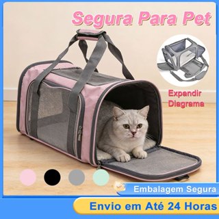Bolsa Transporte Cães E Gatos Mochila Avião Viagem Mala em Oferta na Shopee