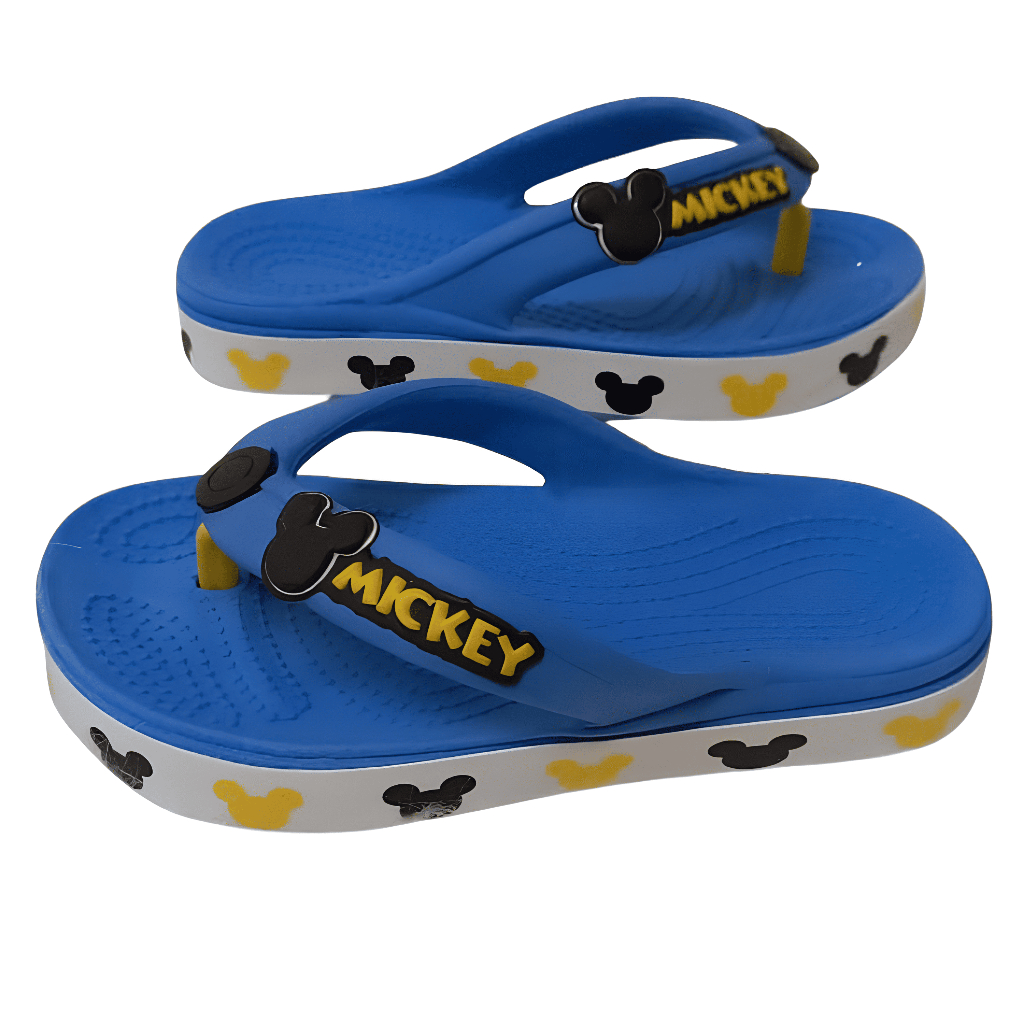 Chinelo Infantil do Mickey Masculino Antiderrapante Leve Confortável Sandália Infantil Personagem