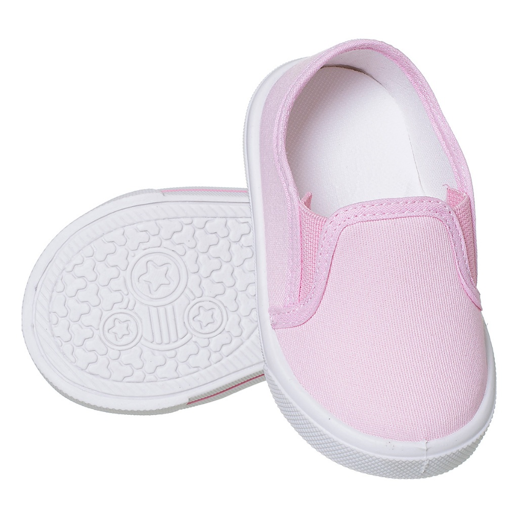 Tênis Bebê Preto Slip On Infantil Sapatinho Casual Menino Menina Antiderrapante Confortável KSI13