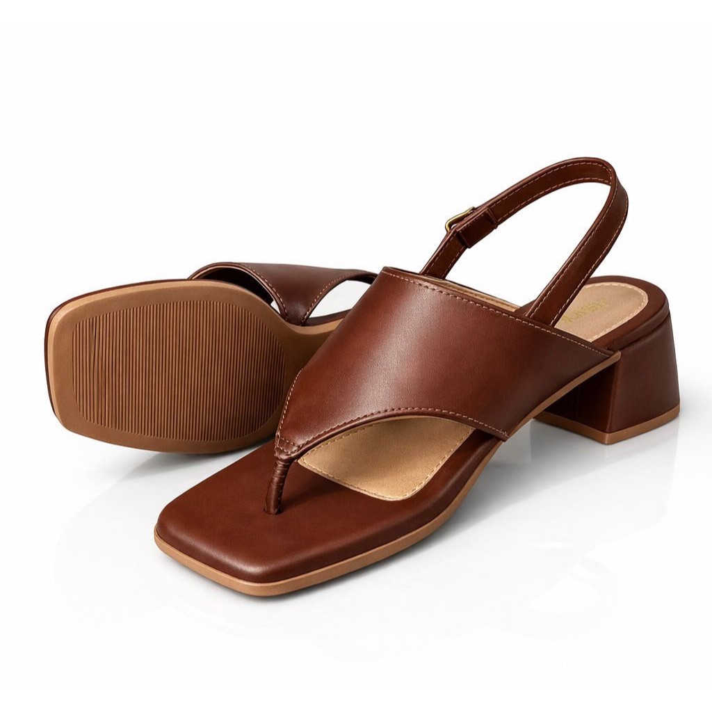 Sandalia Asa Delta Zabade Feminino Elegante Fivela Marrom Terra Moda Verão Inverno Mulher