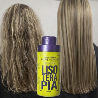Progressiva Lisoterapia 500ML Sem Formol Hidralise Liso Perfeito Brilho Maciez Envio Imediato em Oferta na Shopee