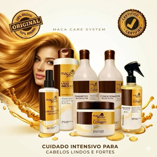 Kit 6 em 1   Máscara + Shampoo e Condicionador + progressivo + protetor térmico +tônico de crescimento em Oferta na Shopee