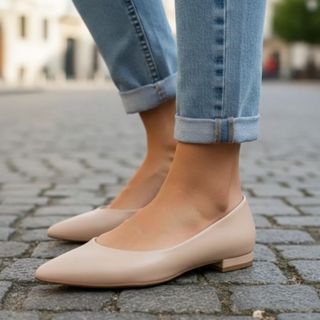 Sapatilha Feminina Pelica De Bico Fino Vizzano em Oferta na Shopee