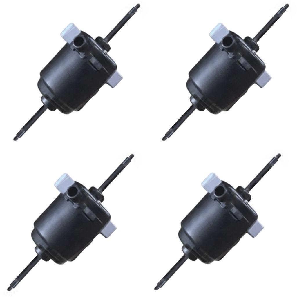 Kit 4 Peças Motor Eletro Ventilador Da Caixa Evaporadora Ônibus Denso LD8 SD8 RP100 24v