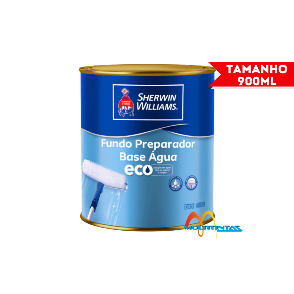 Fundo Preparador De Parede 900ml Cor Transparente Base Água Sherwin-Williams