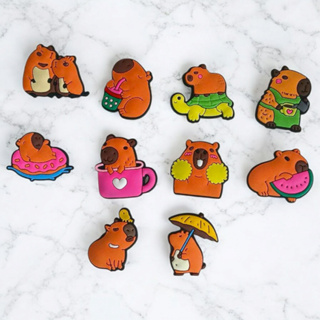 Kit 10 Pins Capivara Fofa para Sandália Babuche Bottons Decorativos Enfeites Personalizados em Oferta na Shopee
