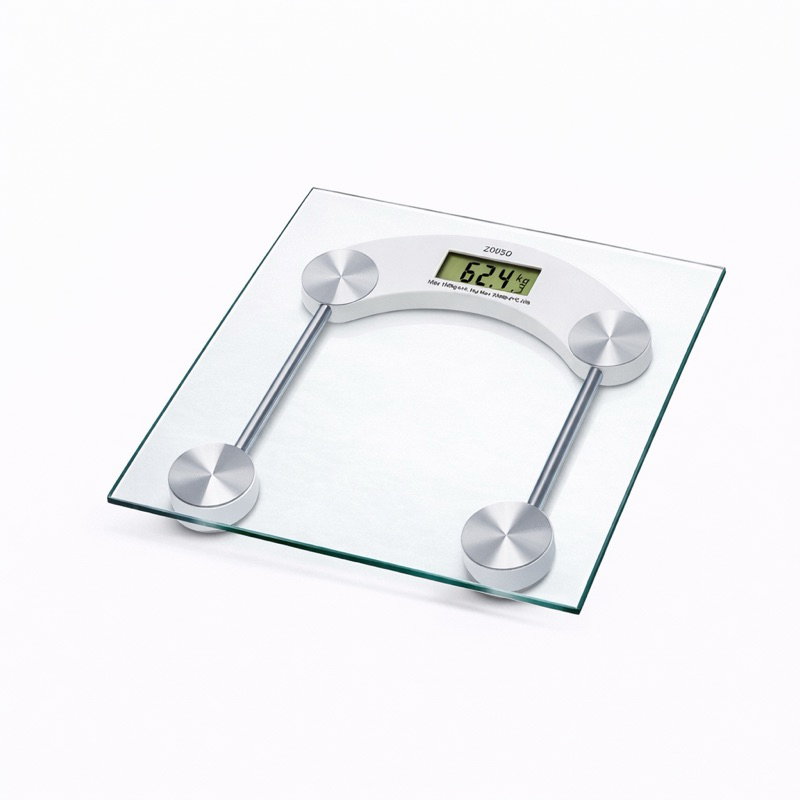 Balança Digital Corporal 180kg Vidro Temperado Alta Precisão Display LCD Eletrônica