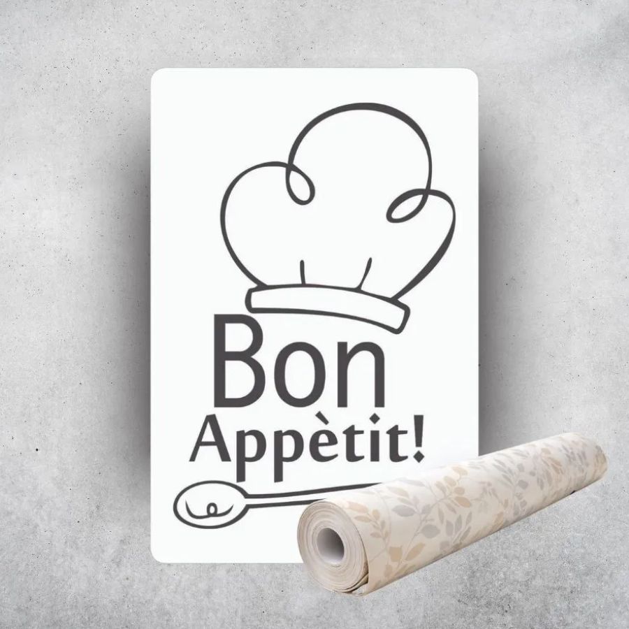 Adesivo Decorativo Cozinheiro Chef para Banheiro, Geladeira, Móveis ou Paredes Vinil Adesivo