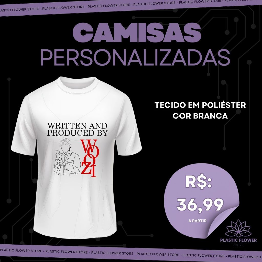 Camiseta Sublimada Written And Produced By Woozi Do Seventeen  *estampa Exclusiva* Kpop